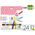 ROTULADOR LIDERPAPEL JUMBO CAJA 24 COLORES