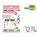 ROTULADOR LIDERPAPEL DUO CAJA 12 COLORES