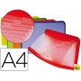 CARPETA BEAUTONE CLASIFICADOR FUELLE POLIPROPILENO DIN-A4 13 DEPARTAMENTOS CIERRE CREMALLERA