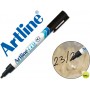 ROTULADOR ARTLINE MARCADOR PERMANENTE EK-770 NEGRO PUNTA REDONDA 1 MM EN BLISTER BRICO PARA CONGELAD