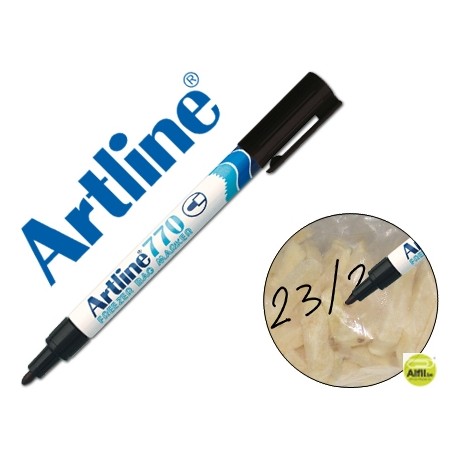 ROTULADOR ARTLINE MARCADOR PERMANENTE EK-770 NEGRO PUNTA REDONDA 1 MM EN BLISTER BRICO PARA CONGELAD