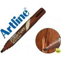ROTULADOR ARTLINE MARCADOR PERMANENTE EK-95 FURNITURE WALNUT NOGAL PUNTA BISELADA 2,0-5,0 MM EN BLIS