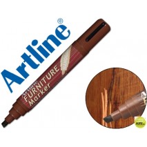 ROTULADOR ARTLINE MARCADOR PERMANENTE EK-95 FURNITURE MAHOGANY CAOBA PUNTA BISELADA 2,0-5,0 MM EN BL