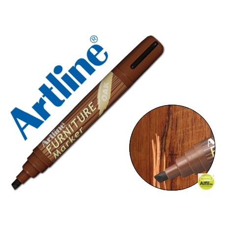 ROTULADOR ARTLINE MARCADOR PERMANENTE EK-95 FURNITURE OAK-ROBLE PUNTA BISELADA 2,0-5,0 MM EN BLISTER