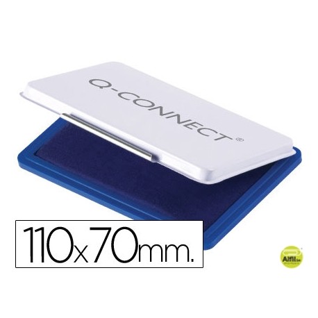 TAMPON Q-CONNECT NÌ 2 AZUL 110X70 MM