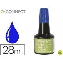 TINTA TAMPON Q-CONNECT AZUL -FRASCO DE 28 ML