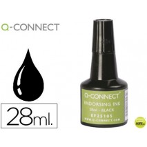 TINTA TAMPON Q-CONNECT NEGRO -FRASCO DE 28 ML