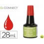TINTA TAMPON Q-CONNECT ROJO -FRASCO DE 28 ML