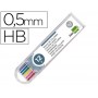 MINAS LIDERPAPEL COLORES SURTIDOS DE 0.5MM ESTUCHE DE 12 MINAS