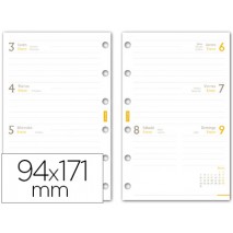 RECAMBIO AGENDA FINOCAM C998C-SEMANA A LA VISTA 94X171MM CATALAN