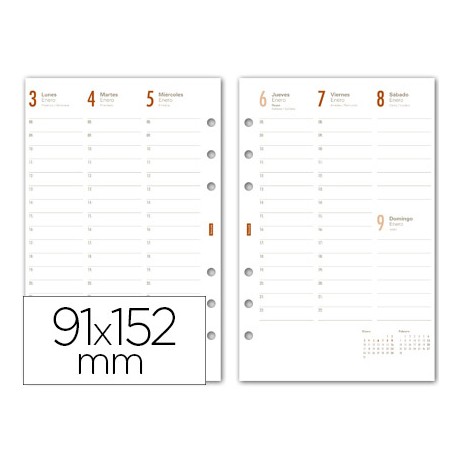 RECAMBIO AGENDA FINOCAM OPEN AâO 2012 R499 SEMANA A LA VISTA 91X152MM