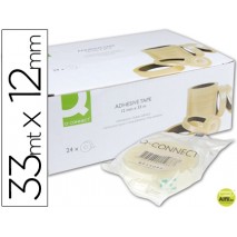 CINTA ADHESIVA Q-CONNECT 33 MT X 12 MM ENCELOFANADA