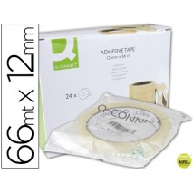 CINTA ADHESIVA Q-CONNECT 66 MT X 12 MM ENCELOFANADA