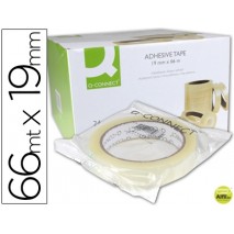 CINTA ADHESIVA Q-CONNECT 66 MT X 19 MM ENCELOFANADA