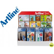 ROTULADOR ARTLINE MARCADOR PERMANENTE EXPOSITOR DE SOBREMESA DE 48 BLISTERS SURTIDOS BRICO