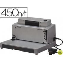 ENCUADERNADORA ELECTRICA PARA ESPIRAL FELLOWES E-200R PERFORA 20 H ENCUADERNA HASTA 450 H PASO 5:1