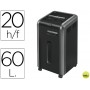 DESTRUCTORA DE DOCUMENTOS FELLOWES 225Ci CAPACIDAD DE CORTE 20 H DESTRUYE GRAPAS CLIPS CD Y TARJETAS