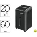 DESTRUCTORA DE DOCUMENTOS FELLOWES 225Ci CAPACIDAD DE CORTE 20 H DESTRUYE GRAPAS CLIPS CD Y TARJETAS