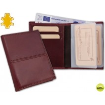 CARTERA DE BOLSILLO CON TARJETERO Y BILLETERO FABRICADO EN PIEL 10,3X7,8 CM