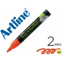 ROTULADOR ARTLINE PIZARRA VERDE NEGRA EPW-4 NA COLOR NARANJA BOLSA DE 4 ROTULADORES