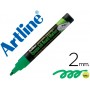 ROTULADOR ARTLINE PIZARRA VERDE NEGRA EPW-4 VE-GR COLOR VERDE FLUORESCENTE BOLSA DE 4 ROTULADORES