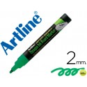 ROTULADOR ARTLINE PIZARRA VERDE NEGRA EPW-4 VE-GR COLOR VERDE FLUORESCENTE BOLSA DE 4 ROTULADORES