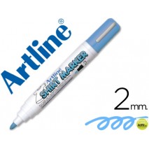 ROTULADOR ARTLINE CAMISETA EKT-2 CELESTE PUNTA REDONDA 2 MM PARA USO EN CAMISETAS