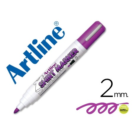 ROTULADOR ARTLINE CAMISETA EKT-2 VIOLETA PUNTA REDONDA 2 MM PARA USO EN CAMISETAS