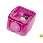 SACAPUNTAS MOR PLASTICO PARA PUNTAS 17MM 1 USO COLORES SURTIDOS