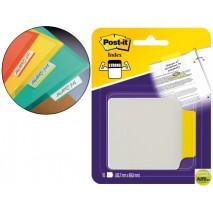 BANDERITAS SEPARADORAS 3M RIGIDAS CON PESTAÑA 85,7X69,8MM BLISTER CON 10 UNIDADES COLOR AMARILLO