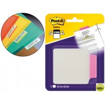 BANDERITAS SEPARADORAS RIGIDAS CON PESTAÑA 85,7X69,8MM BLISTER CON 10 UNIDADES COLOR ROSA