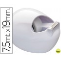 PORTARROLLOS SOBREMESA SCOTCH COLOR BLANCO C-36 KARIM DE 7,5 MT X 19 MM INCLUYE ROLLO DE CINTA MAGIC
