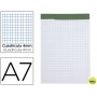 BLOC NOTAS LIDERPAPEL CUADRO 4 MM A7 80 HOJAS 60 G/M2 PERFORADO SIN TAPA