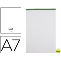 BLOC NOTAS LIDERPAPEL LISO A7 80 HOJAS 60 G/M2 PERFORADO SIN TAPA