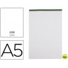 BLOC NOTAS LIDERPAPEL LISO A5 80 HOJAS 60 G/M2 PERFORADO SIN TAPA
