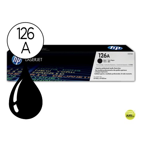 TONER HP LASERJET CP1025 MFP M175A CE310A NEGRO -1200 PAG-
