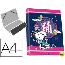 CARPETA LIDERPAPEL CLASIFICADORA 12 DEPARTAMENTOS FANTASIA CARTON FORRADO SOLAPA SNOOPY GOOD
