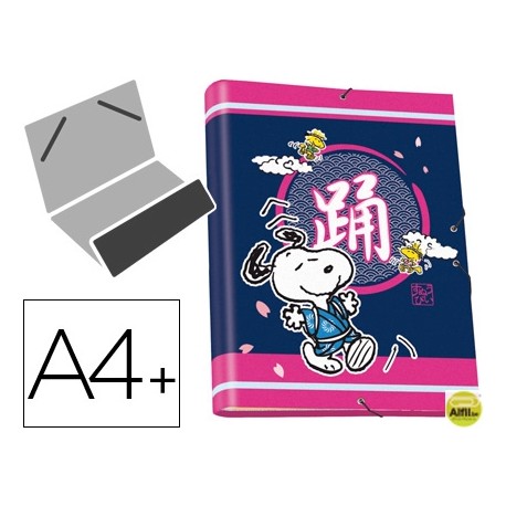 CARPETA LIDERPAPEL CLASIFICADORA 12 DEPARTAMENTOS FANTASIA CARTON FORRADO SOLAPA SNOOPY GOOD