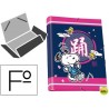 CARPETA LIDERPAPEL GOMAS SOLAPAS FOLIO TRES SOLAPAS SNOOPY GOOD LUCK