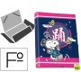 CARPETA LIDERPAPEL GOMAS SOLAPAS FOLIO TRES SOLAPAS SNOOPY GOOD LUCK