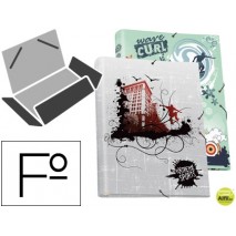 CARPETA LIDERPAPEL GOMAS SOLAPAS FOLIO TRES SOLAPAS EXTREME SPORT