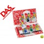 SET DAS COLOR KIT CON PASTA DE MODELAR BLANCA Y TERRACOTA + ESPATULA +RODILLO + ESPONJA