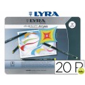 ROTULADOR LYRA HI-QUALITY ART PEN DE 20 COLORES -CAJA METAL