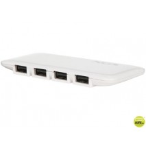 HUB USB 2.0 NGS 7 PUERTOS ALIMENTADOR BLANCO