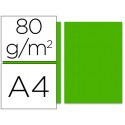PAPEL COLOR LIDERPAPEL DIN-A4 80 GRAMOS VERDE INTENSO PAQUETE DE 100 HOJAS