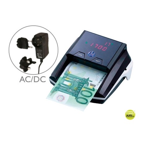 DETECTOR Q-CONNECT DE BILLETES FALSO CON CARGADOR ELECTRICO PUERTO USB ACTUALIZACION DE DIVISAS