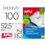 ETIQUETA ADHESIVA APLI 1284 TAMAÑO 52,5 X 21,2 MM PARA FOTOCOPIADORA LASER INK-JET CAJA CON 100 HOJA