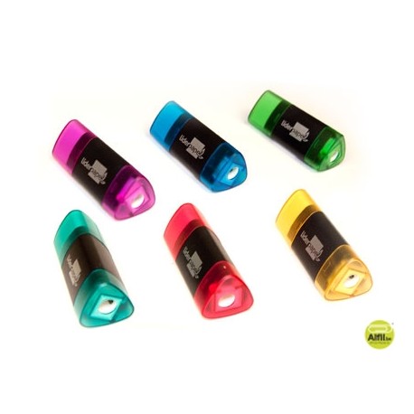 GOMA LIDERPAPEL TRIANGULAR CON SACAPUNTAS