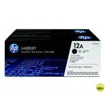 TONER HP LASERJET 1010/1012 1015/1018/1020/1022 3015/3020 3030/3050/3052/3055 12A NEGRO PACK 2 2.000