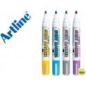 ROTULADOR ARTLINE CAMISETA EKT-2 AMARILLO,GRIS,CELESTE Y VIOLETA PUNTA REDONDA 2 MM USO EN CAMISETA